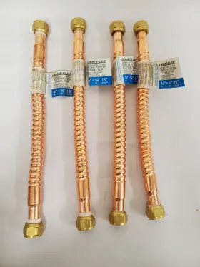 Hfwcc-07-15 Home-flex 4 3/4 Inch Fip X 15 Copper Water Heater Connector Hfwcc0715