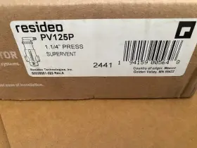 Pv125p Honeywell Resideo 1-1/4 Inch Propress Supervent Air Eliminator New