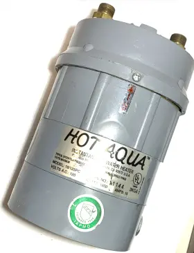 Hot Aqua 18/125pc Tankless Electric Water Heater Model 120v 1800 Watt 15 Am