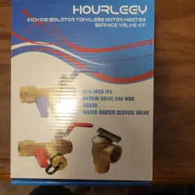 Hpsf01-3 Hourleey Hpsf01-3/4 Inch Ips Tankless Water Heater Valves New In Box