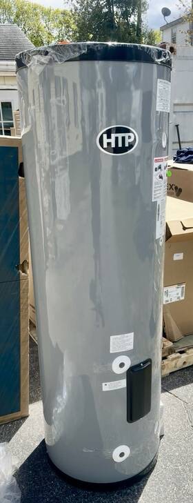 Htp Ssc80 Super Stor Contender Indirect Water Heater New Has Small Jacket Crack
