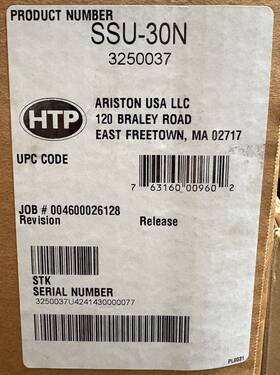 Htp Ssu-30n Superstor Ultra 30 Gallon Indirect Water Heater