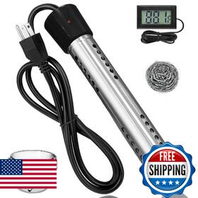 Huvopumo B0f5w8z75w Immersion Water Heater Electric 2000w Portable With 304 S Guard