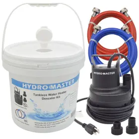 B099kmpxs4 Hydro Master Tankless Water Heater Flush Kitincludes 1/6hp Pump 3.2 Gallon Pail