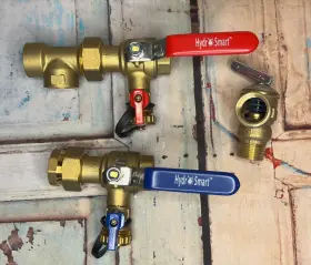 Hstws034npt Hydro Smart 3/4 Inch Ips Lead Free Tankless Water Heater Valve Set