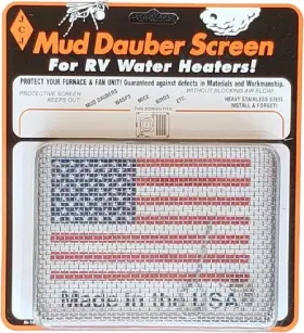 M-1600 Jcj Enterprises 782232931160 Universal Mud Dauber Screen Kit For Rv Water Heater - 6-1/2 Inch X 5 1