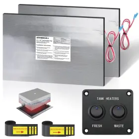 Rthp-002 Jianbenkj Rv Holding Tank Heater Pad With Automatic Thermostat&switch 2pcs 12/13.5v