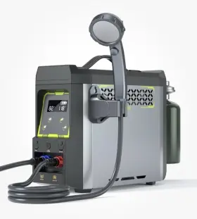 Y-joc-j-0875 Jocoevol Portable Water Heater With Shower Pump Propane Rechargeable Battery 100 Mins 20kbtu