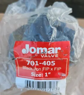 701-405 Jomar International Dielectric Union 1 Inch Fip X Black G