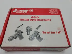 810-514 Jomar T101as Multi-flo Tankless Water Heater Valves 3/4 Inch - S101as Open Box