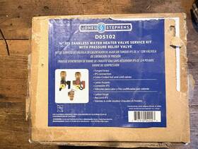 Jones Stephens Do5102 3/4 Inch Tankless Water Heater Valve Service Kit Brass New
