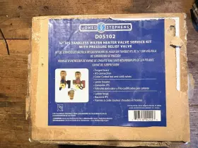 Do5102 Jones Stephens 3/4 Inch Tankless Water Heater Valve Service Kit Brass New