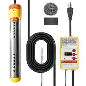 Joygain Pwh-01y Adjustable Immersion Water Heater 1500w Portable Stainless Steel Bucket Heat