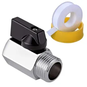 Jh21323 Jteyinh 1/2 Inch Rv Hot Water Drain Valve And Waterproof Tape Set Durable Brass Constructio