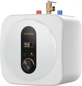 Kenuos 313052662684 Compact 2.5 Gallon Instant Hot Water Heater With Led Display And T&p Valve