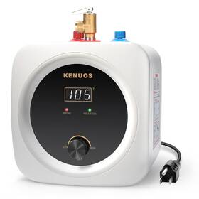 Kenuos Yt175765-1/fba/kenuos/2025 Mini Tank Water Heater Electric 2.5 Gallon Under Sink Instant Hot Heate