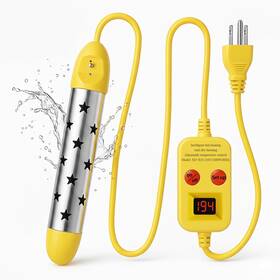 Kinemora 768330838075 Immersion Water Heater 1500w Portable Submersible With Intelligent