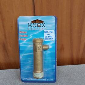Knox Company Bdv-250 Brass Water Heater Drain Valve 2-1/2 In