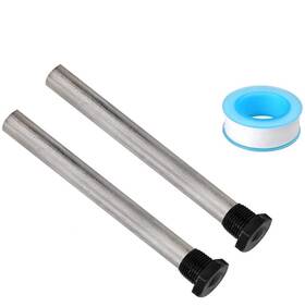 Ktopnob 012436654429 2-pack Rv Water Heater Anode Rod - Magnesium 3/4 Ntp Thread Tank