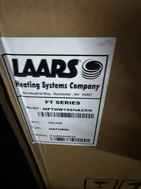 Laars Mfthw199na2xn Mascot Ft 199 Input Mbtu - 95% Ng/lp