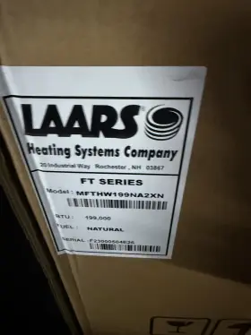 Mfthw199na2xn Laars Mascot Ft 199 Input Mbtu - 95% Ng/lp