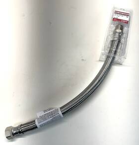 Lasco 10-1346 Braided Stainless Steel 3/4 Inch Fip X Mip 18 Long Connector
