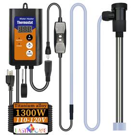 Lastingcape La-tm1300-fft01 1300w Titanium Fully Submersible Portable Electric Pool And Hot Tub Immersio