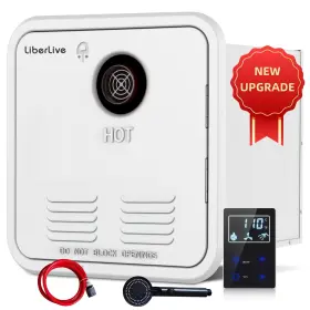 Liberlive 761855325143 Rv Tankless Water Heater Propane 55000 Btus 3.9 Gpm Instant Hot Hea