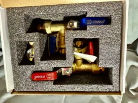 Ls-c5451lf Libra Supply Tanso 3/4ftft Tankless Water Heater Isolation Service Valve Kit With Relief