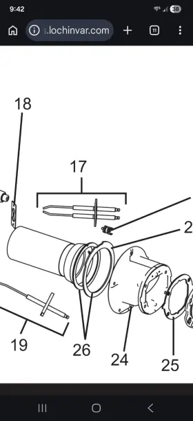 10330221 Lochinvar 10330211 Burner Nozzle
