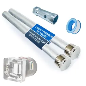 232767-2 Lrichy Rv Water Heater Anti-rust Anode Rods 9.25 Inch X 3/4 Npt 2-pack Premium Magne
