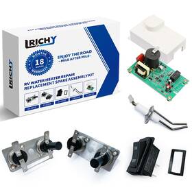 Lrichy K520814 5in1 Rv Water Heater Kit For Suburban Control Board Thermostat Igniter