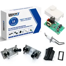 K520814 Lrichy 5in1 Rv Water Heater Kit For Suburban Control Board Thermostat Igniter