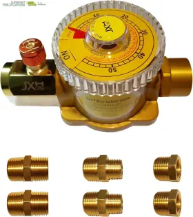 Jxh18505 Lucky-xixi Gas Safety Timer Automatic Shut Off Valve 110000 Btu 1/2 Inch Or 3/8 Npt Non Elec