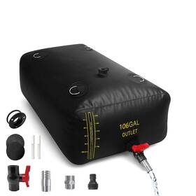 Lxvooee Lx174 400l Water Bladder With Level Indicator Portable Tank For Rv Camping