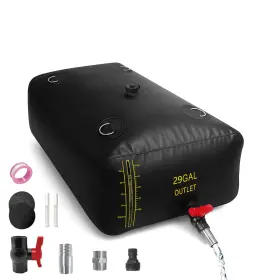 110l Lxvooee Lx43 110l/29 Gal Water Bladder With Level Indicator Pvc Foldable And Portab