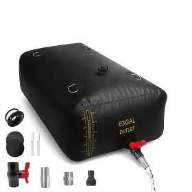 Lx44-n Lxvooee 240l Water Bladder Tank With Level Indicator Connectors For Rv Camping Plants