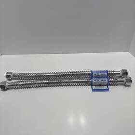 Mainline Mlw0148002 2-mainline Water Heater Stainless Steel Connector Hose 3/4 Inch Fip X 18