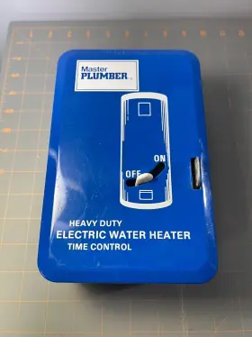 440016 Master Plumber Heavy Duty Electric Water Heater Timer - Little Grey Box