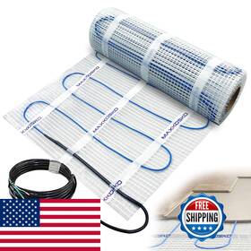 Maxkosko B0d2nk57lk 70 Sq.ft. Electric Floor Heat Mat Kit 120 V Underfloor Radiant Heating