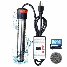 1500w Melvyfiore 744110998634 Electric Immersion Water Heater For Bucket Bathtub With Timed Auto