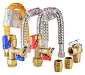 Metpure 791102536299 Tkls-ck Tankless Water Heater Natural Propane Gas Isolation Valve 3/4 Inch Kit