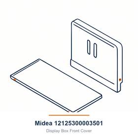 Midea 12125300003501 Display Box Front Cover