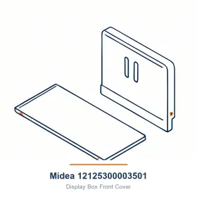 12125300003501 Midea Display Box Front Cover