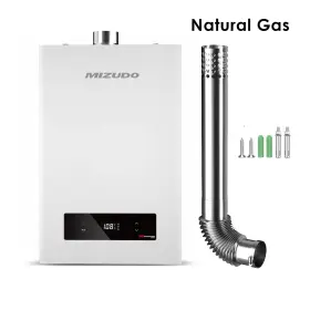 Fdg-cf170aw-ng Mizudo Natural Gas Tankless Water Heater 24l 170000 Btu 7.5gpm Instant With Vent Pipe
