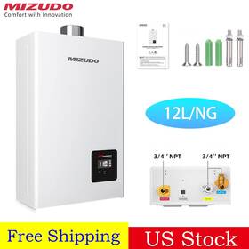 Mizudo Fdg-cs80w-lp/ng-r 12l Tankless Water Heater Natural Propane Gas 3.6 Gpm Instant Hot -90% New