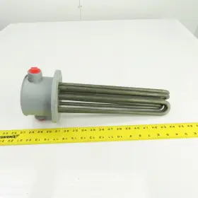 011023 Mokon Flanged Immersion Heater Incoloy 9kw 230v 13 1/8 Inch Long