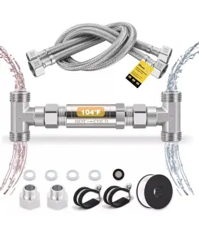 Ms-zn-14 Moonshan Replacement 304 Stainless Steel Sensor Valve Kit For Instant Hot Water Recirc K2