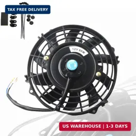 M150702-1 Mostplus Black Universal Electric Radiator Slim Fan Push/pull 12v Mounting Kit