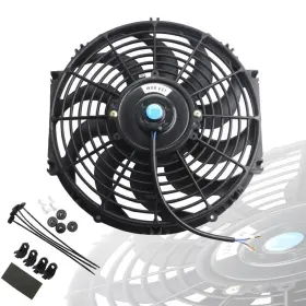 M151202-1 Mostplus Black Universal Electric Radiator Slim Fan Push/pull 12v Mounting Ki